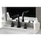 Kingston Brass FSC8950SVL Widespread Bathroom Faucet with Brass Pop-Up, Matte Black FSC8950SVL - alternate 2